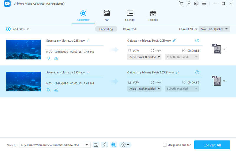 MOV WAV Converter Vidmore