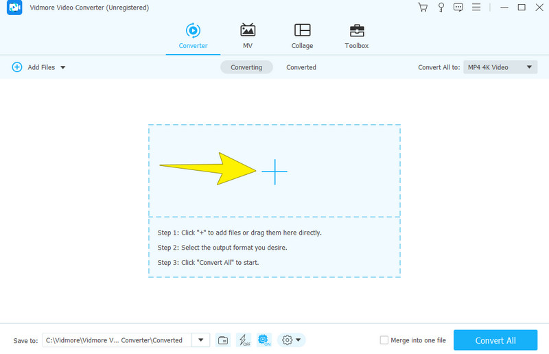 Crear video de capacitación Vidmore Rditor Agregar