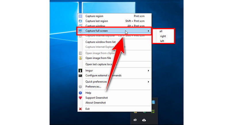 Greenshot Capture Full Screen