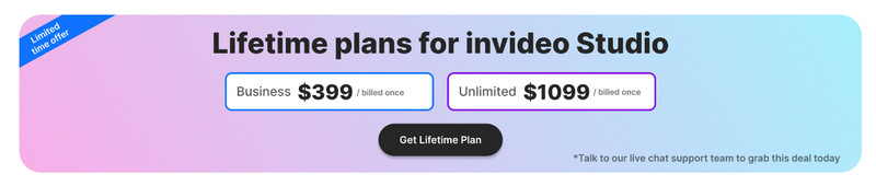 Invideo Price Lifetime Plan