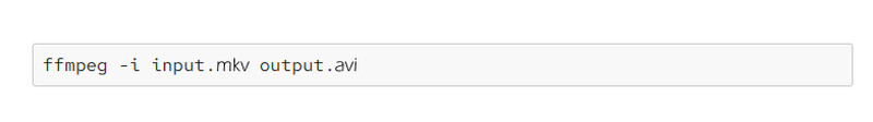 MKV AVI कनवर्टर FFmpeg