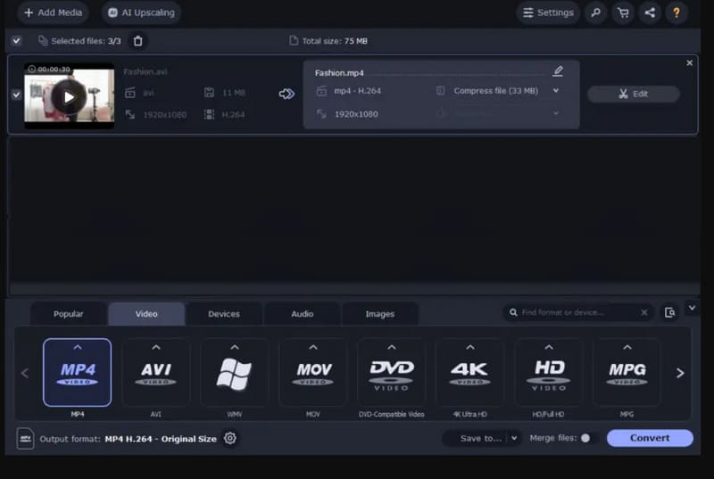 MXF-converter Movavi