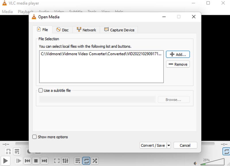 MXF Converter VLC