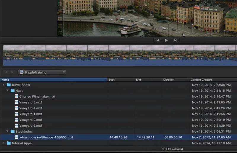 MXF Düzenleyici Final Cut Pro