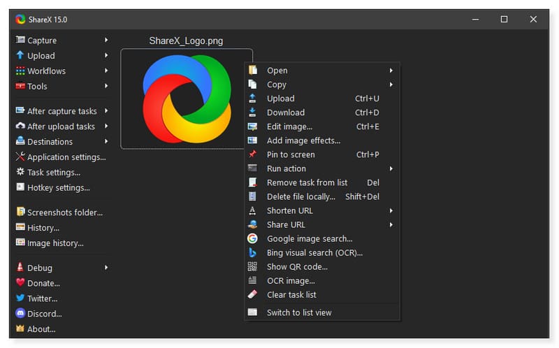 Sharex Desktop Screen Recorder