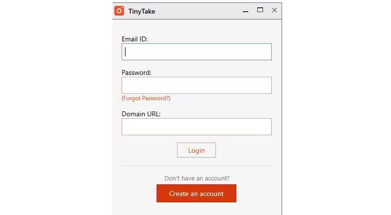 Descarga y registro de Tinytake