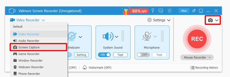 Альтернатива Vidmore Screen Recorder