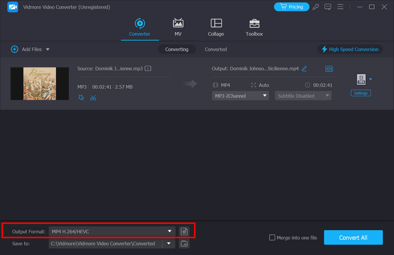 Audio Choose Format