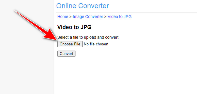 Odaberite File Option Online Converter