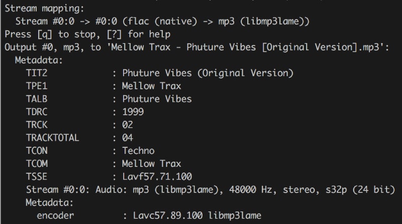 Flac Aac Ffmepg Convert File