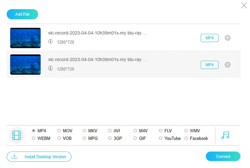 Flv-converter Vidmore Online