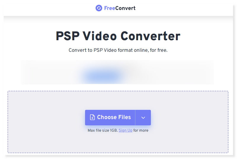 محول Freeconvert لـ PSP