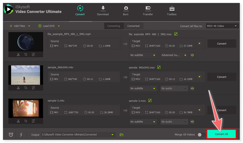 iSkysoft แปลงวิดีโอทั้งหมด