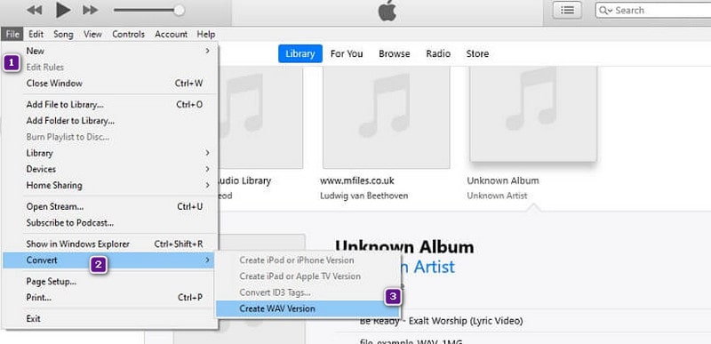 iTunes Aac Wav -muunnos