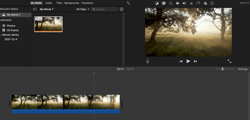 Putar Film di iMovie