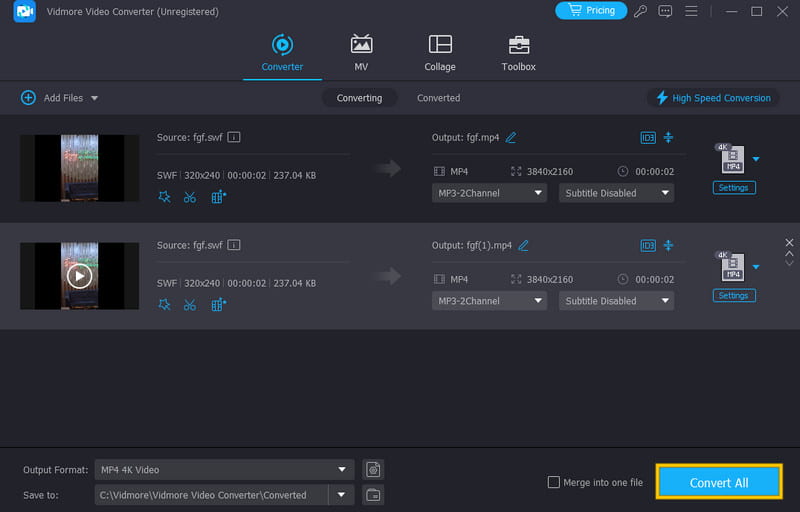 Convertidor SWF Vidmore Convert