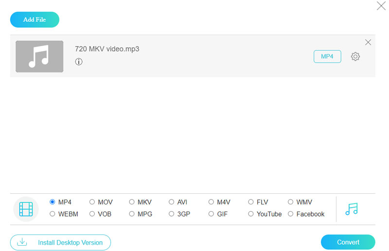 Vidmore โปรแกรมแปลงไฟล์ออนไลน์ฟรี