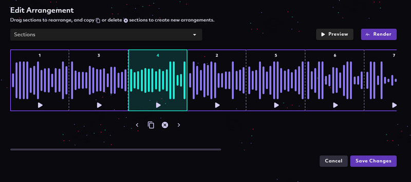 Modifica arrangiamento musica