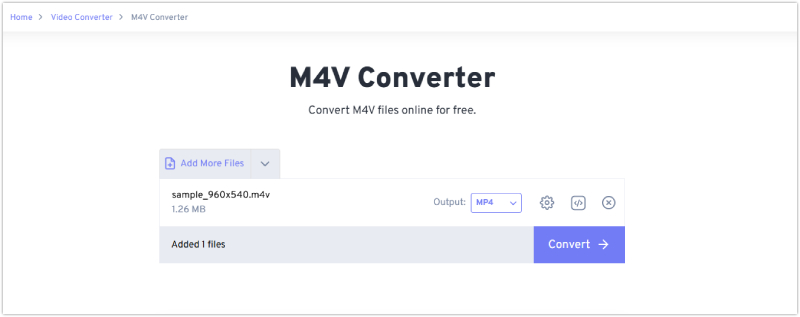 Gratis M4v-converter Freeconvert