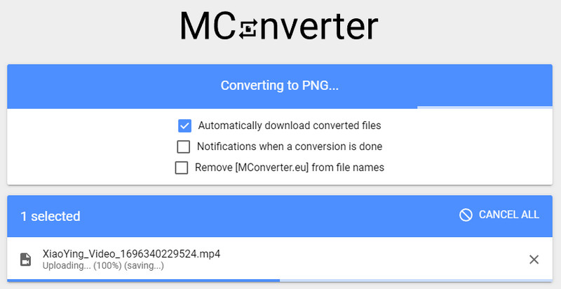 Conversor Mconverter Mp4 para PNG