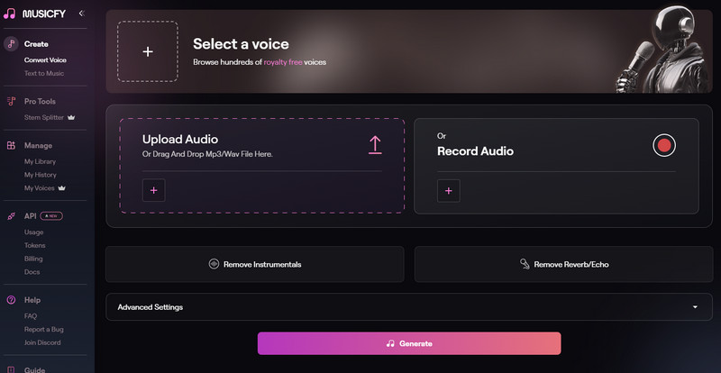 Musicfy Ai Muziekgenerator