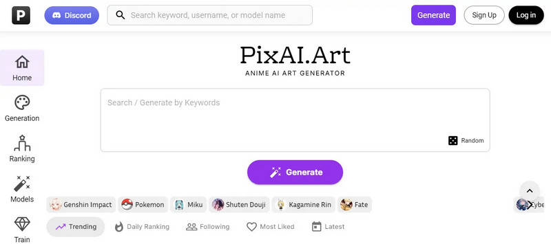 Generador de NSFW Pixai