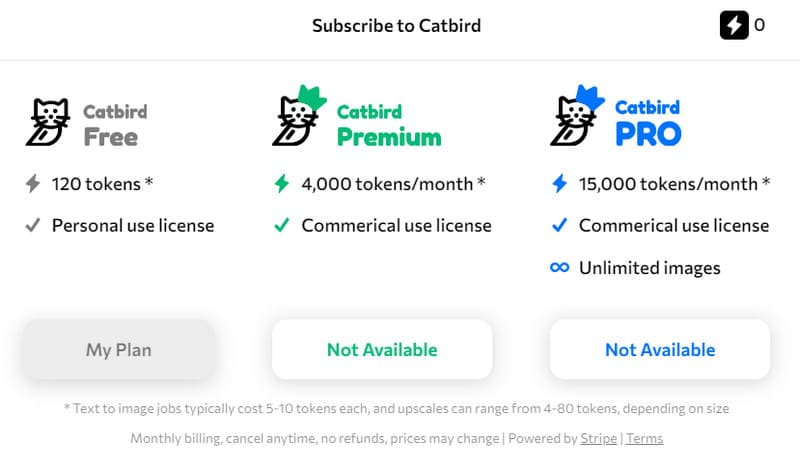 Precio de Catbird