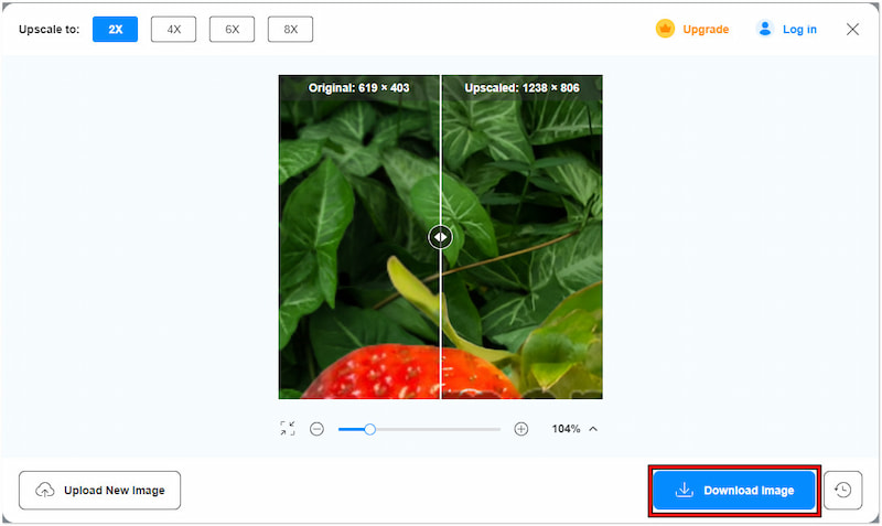 Download Upscaled Image