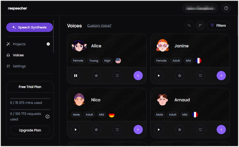 Respeecher AI Voice Generator