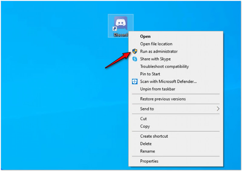 Run Discord AS Administrator