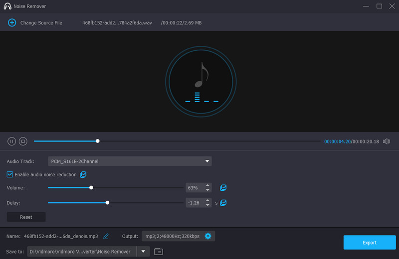 Konverter Editor Musik AI Vidmore