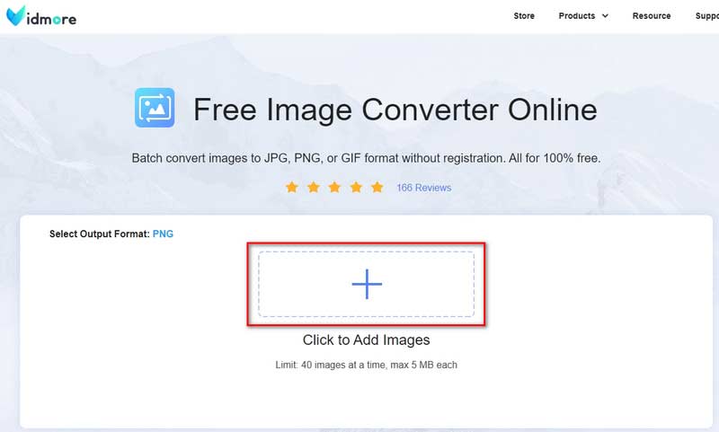 Vidmore Image Converter Lägg till webbp