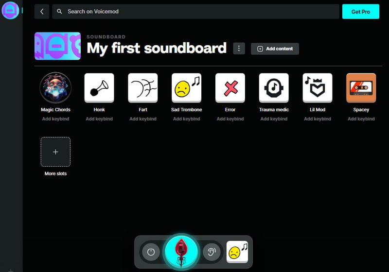 Soundboard-functie