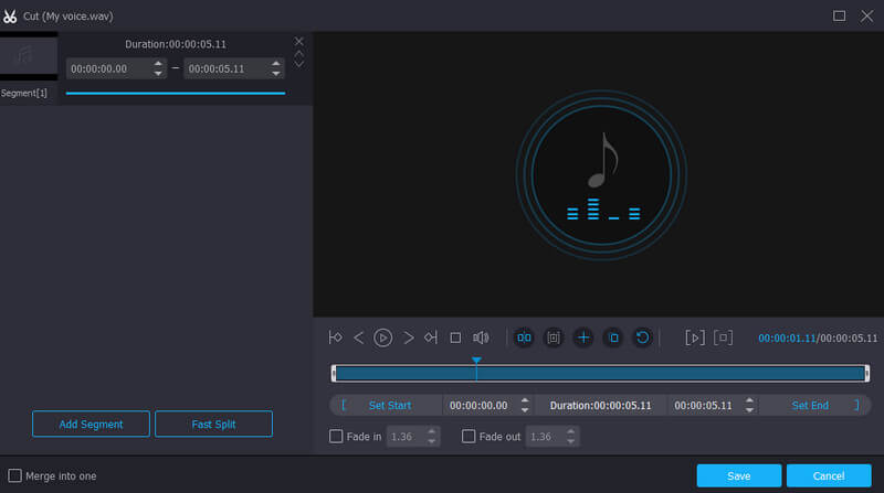 Vidmore Converter Editor til genereret AI Rap Voice