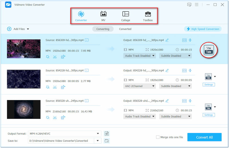 Convertidor de video Vidmore