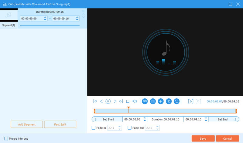 Vidmore 語音編輯器轉換器