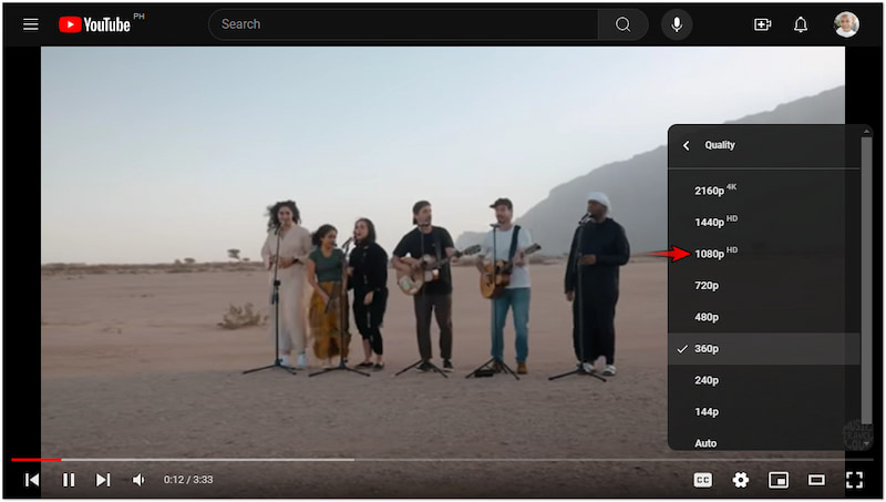 Youtube-video uploadet i 360p