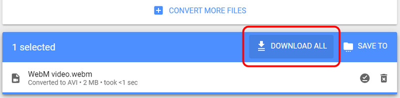 Botão Baixar Tudo Mconverter