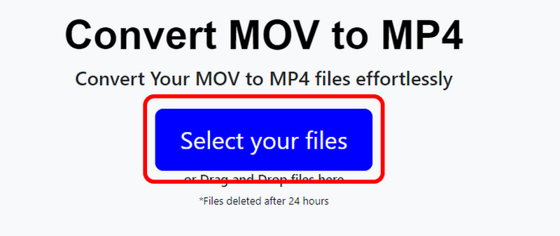 Select Files Button Add Mov Movto