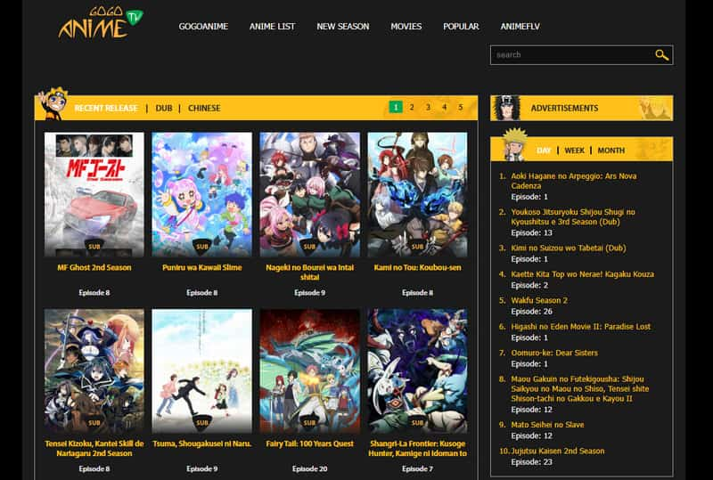 Gogoanime Anime Website