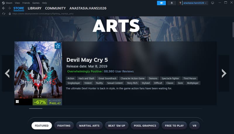 Select The Game Steam