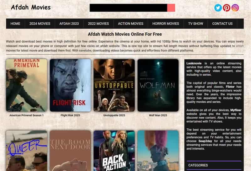 Afdah Gratis Film Website