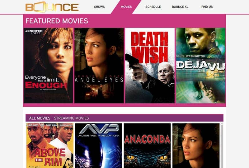 Bounce Tv 免費電影網站