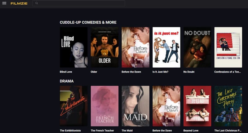 Site de filmes grátis Filmzie