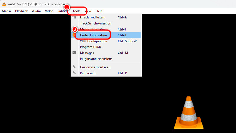 Tools Codec Information Vlc