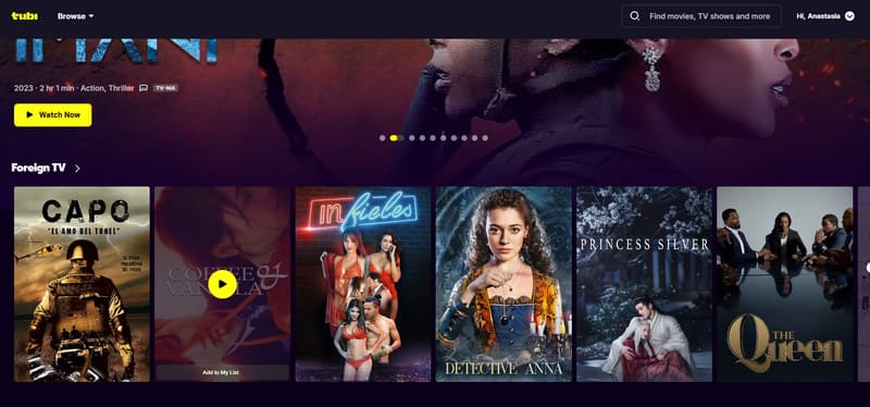 Tubi Free Movie Website