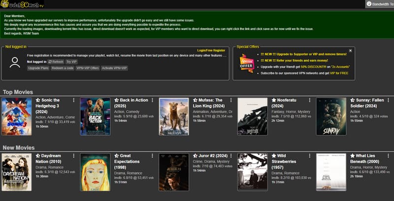 Site de filmes grátis Watchsomuch