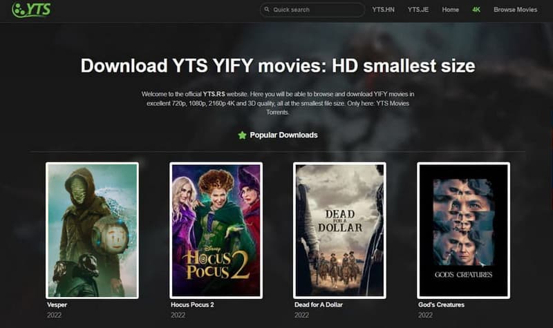 Yts Download Site