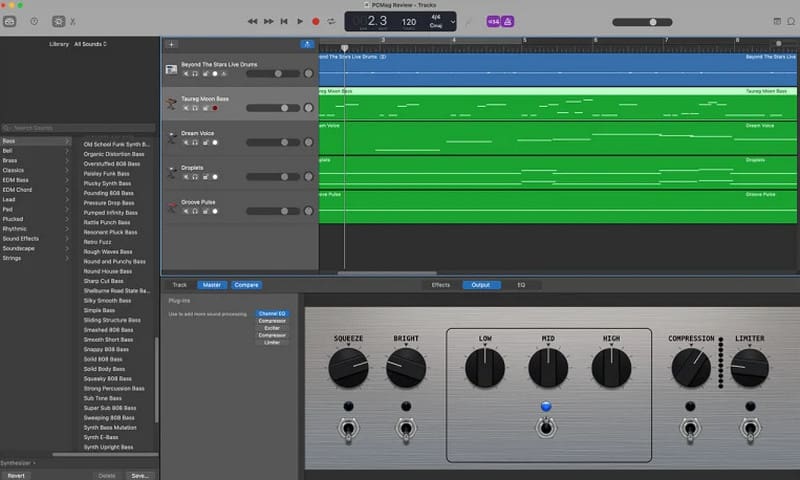 برنامج Garageband للموسيقى