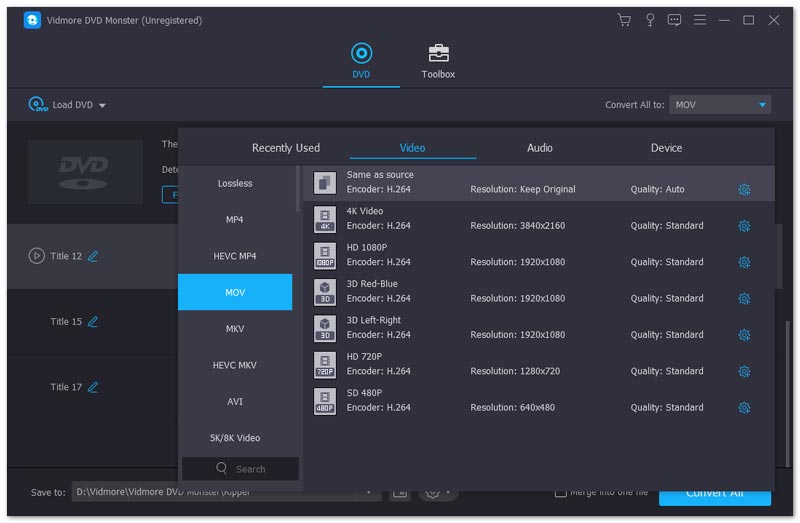 Tetapkan format output